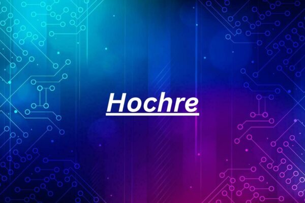 A dynamic illustration of Hochre performance art featuring an expressive human figure in ceremonial motion, surrounded by ancient tribal symbols, concentric ritual rings, and rhythmic geometric patterns against a deep earthy background — representing the living heritage of Hochre.